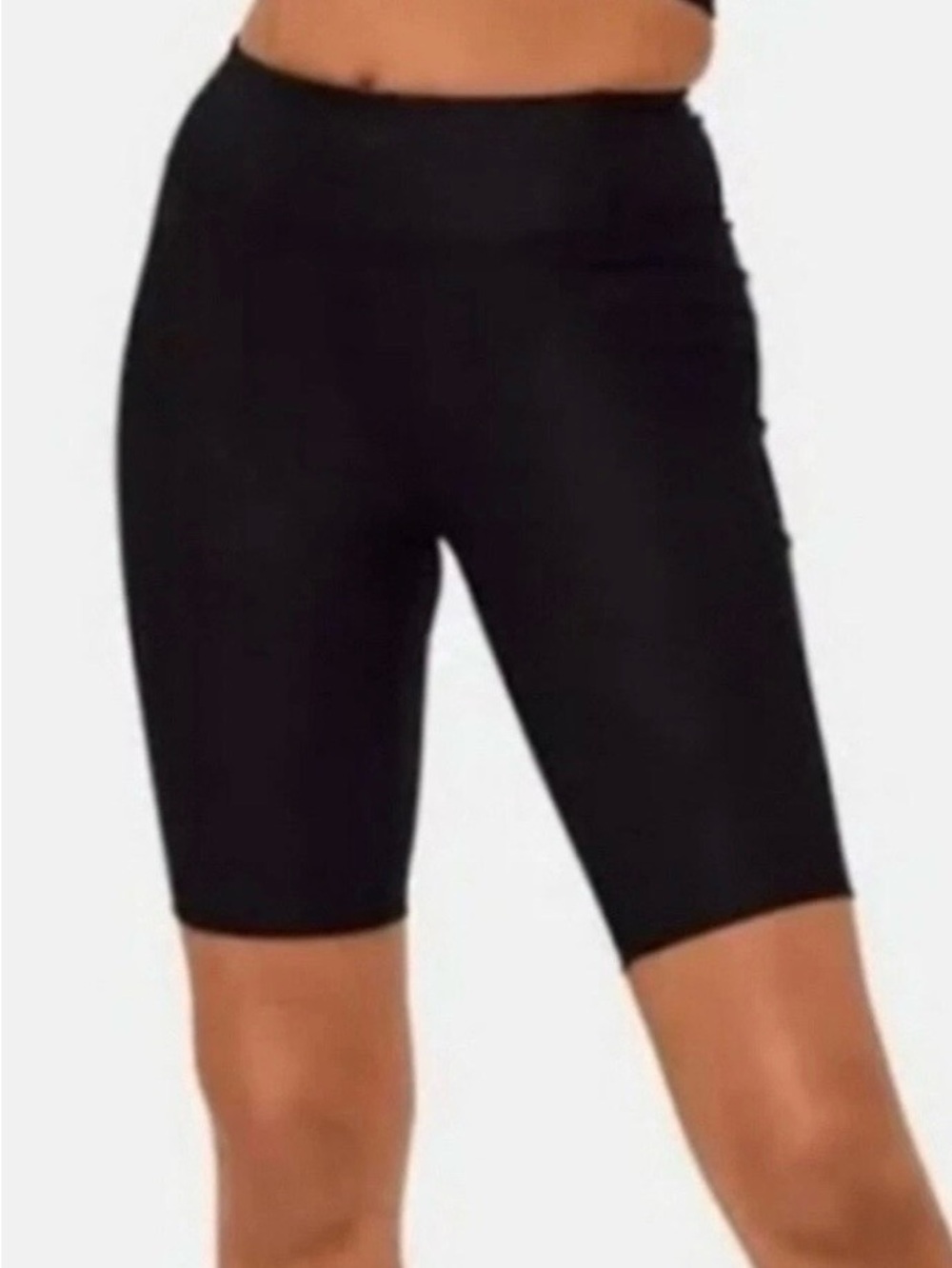 Outdoor Voice NWT Warm Up 10” Short Black High-Waist Bike Shorts Size S